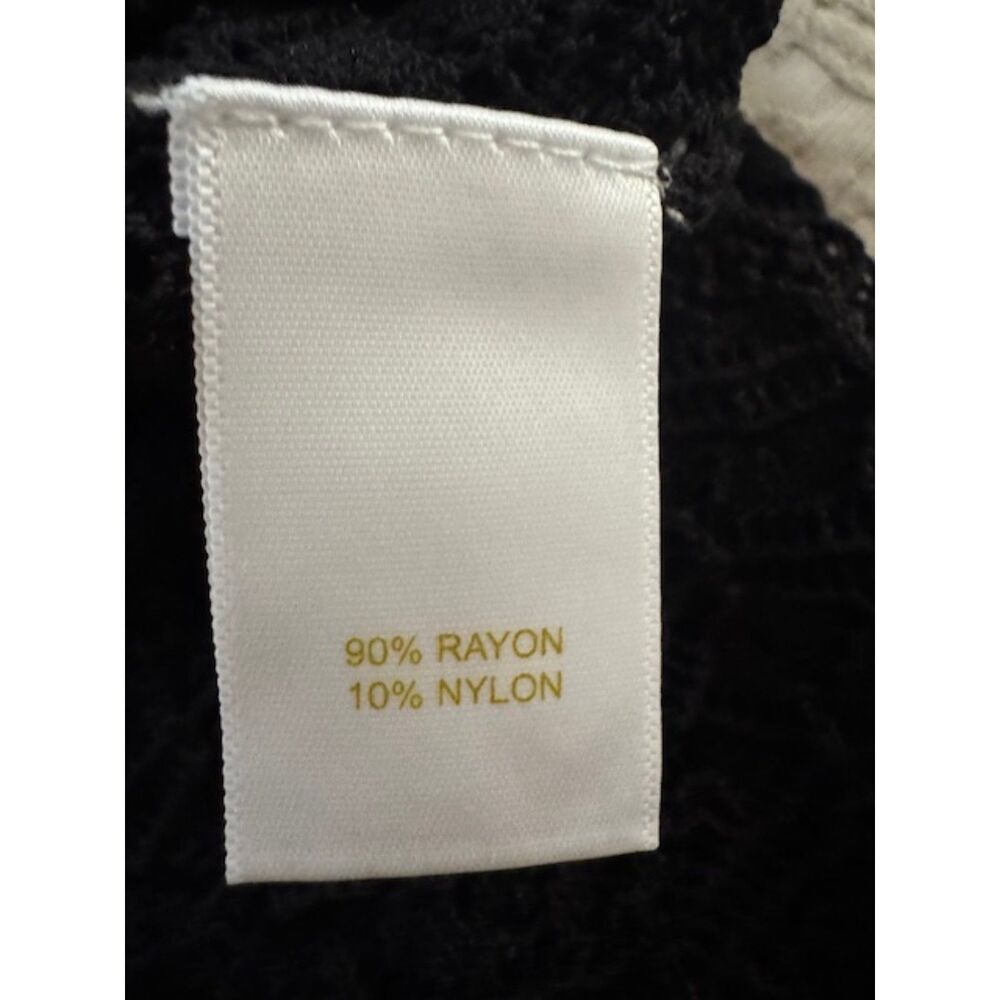 NWT House of Harlow 1960 crochet/lace dress/coverup, black, small. - Picture 6 of 6